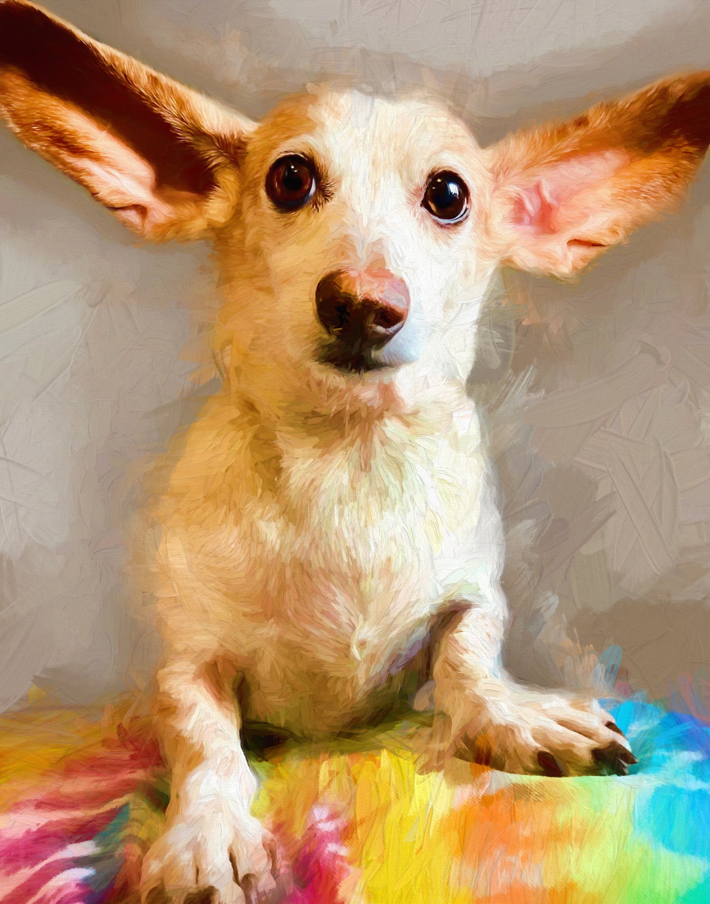 Pet Portrait Large Canvas