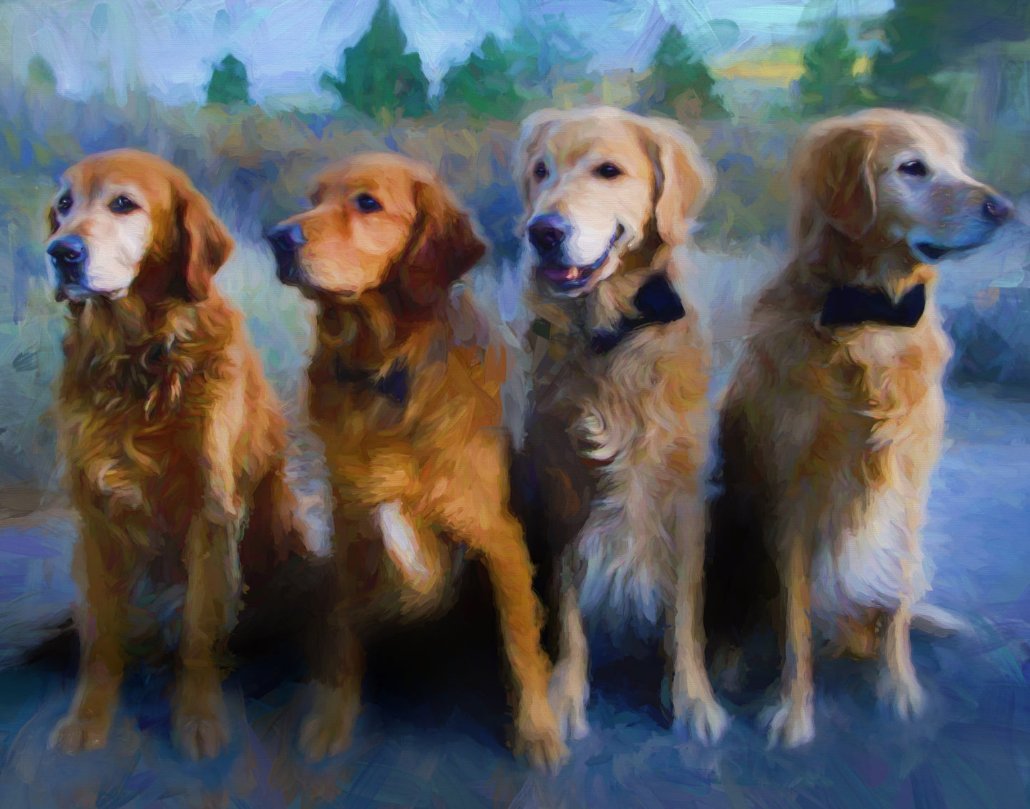 Pet Portrait Large Canvas