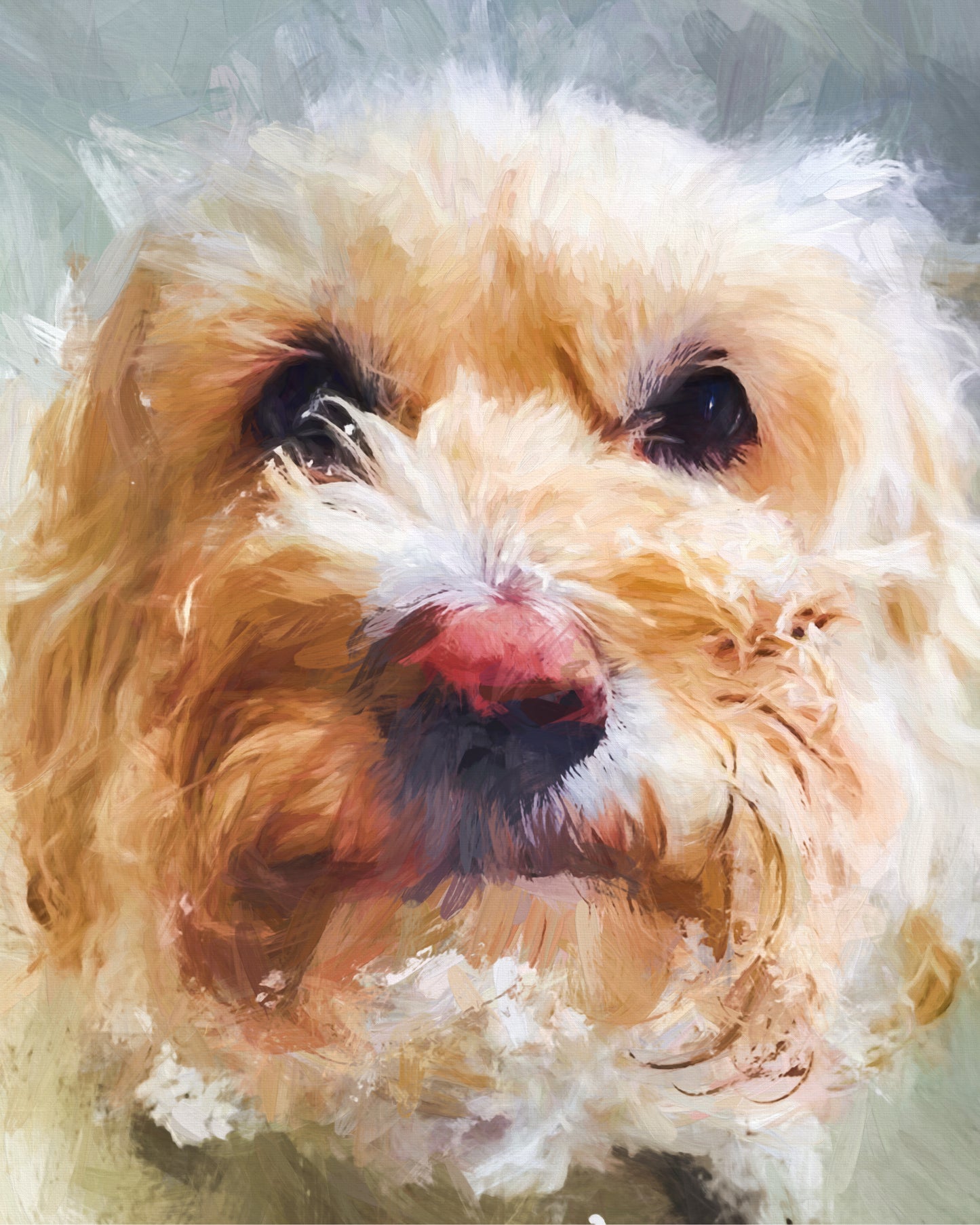 Pet Portrait Large Canvas