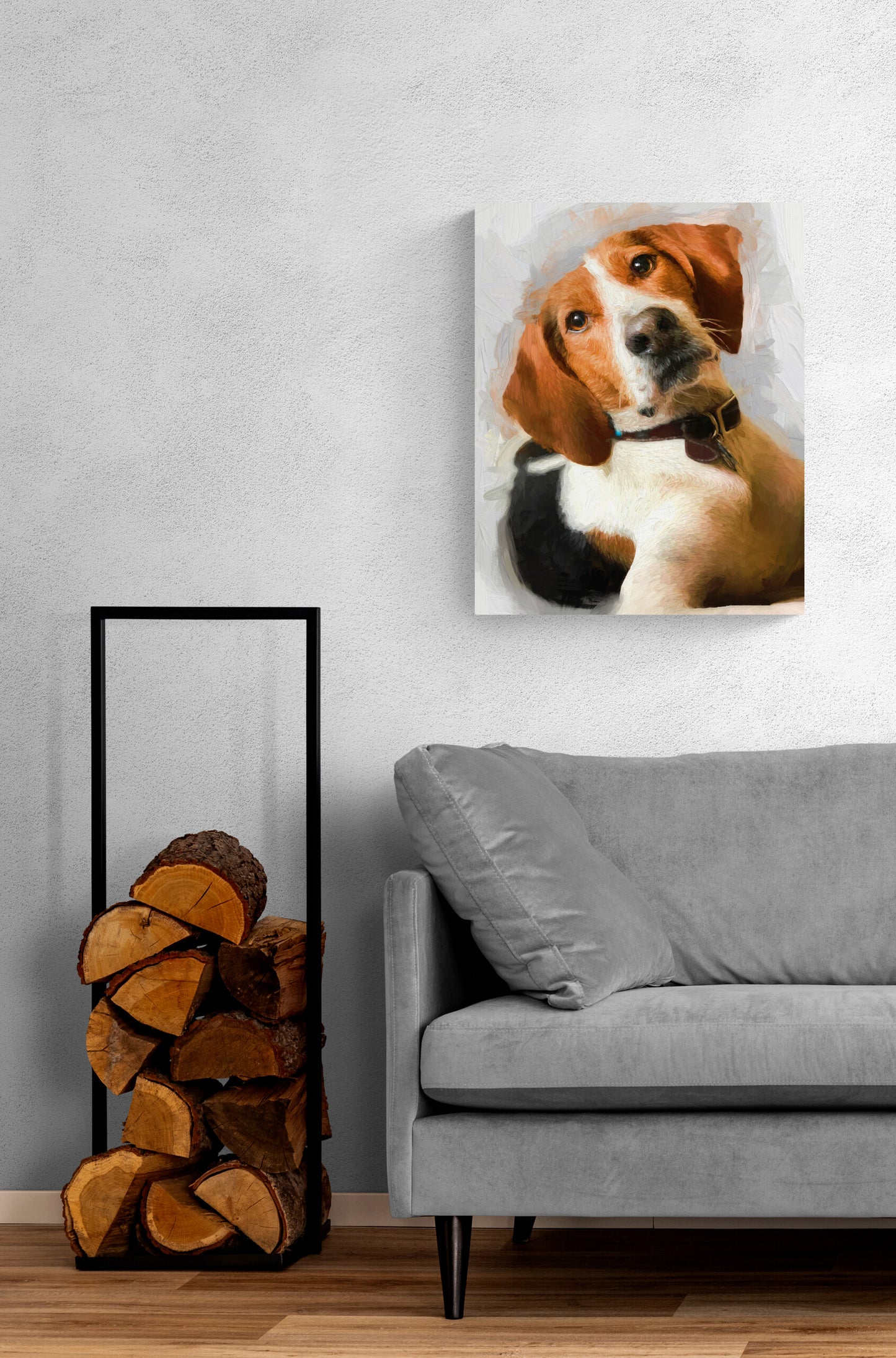 Pet Portrait Large Canvas